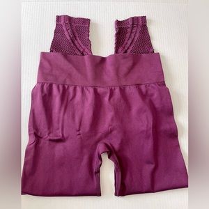 Marika plum colored leggings - size M